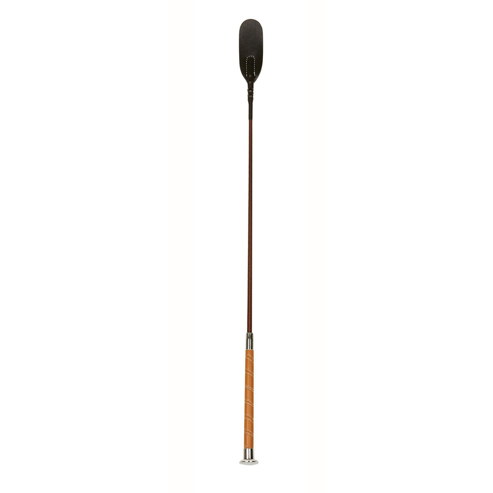The Dublin Leather Touch Riding Crop in Brown#Brown