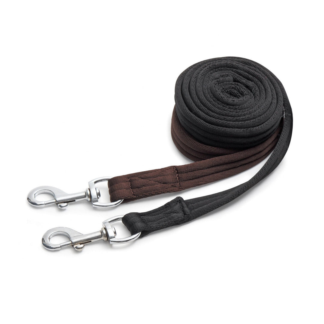 The Shires Wessex Cushion Web Lead Rein in Black#Black
