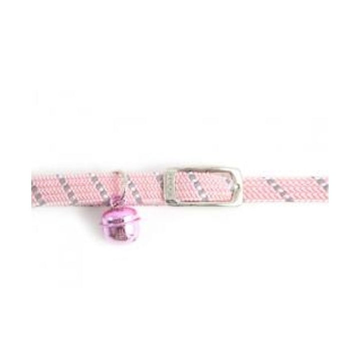 The Ancol Soft Weave Reflective Cat Collar in Pink#Pink