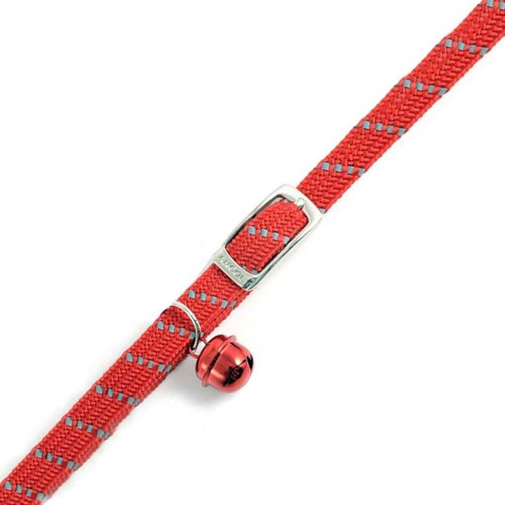 The Ancol Soft Weave Reflective Cat Collar in Red#Red