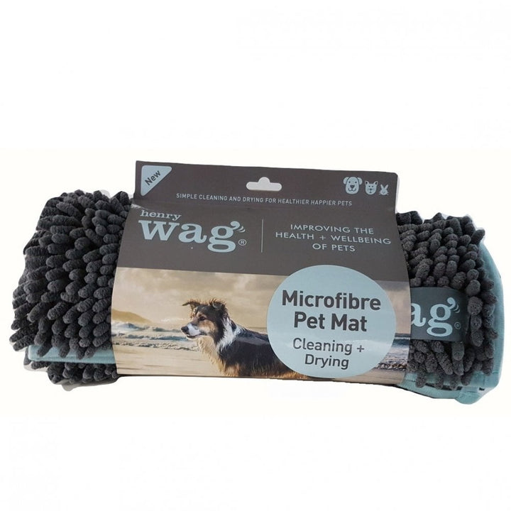 The Henry Wag Microfibre Noodle Pet Mat in Grey#Grey