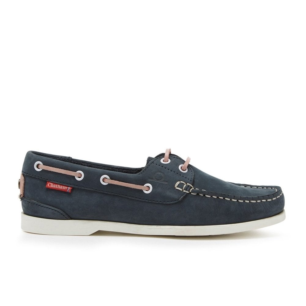 The Chatham Ladies Willow Boat Shoe in Navy#Navy