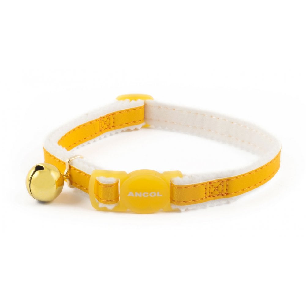 The Ancol Reflective Cat Collar in Yellow#Yellow