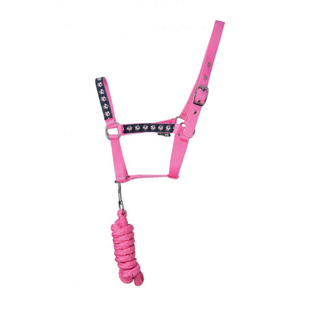 The Little Rider Little Unicorn Head Collar & Lead Rope in Pink#Pink