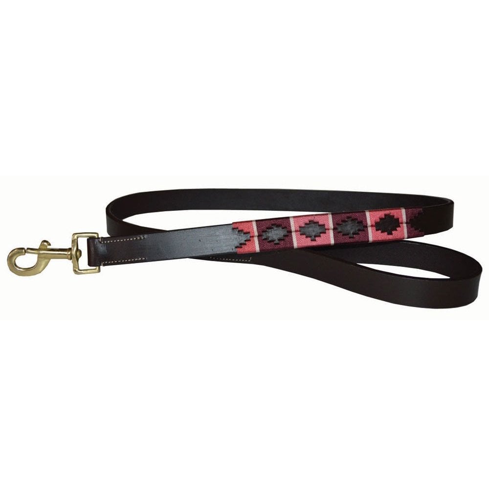 The Chukka Polo Dog Lead in Pink#Pink