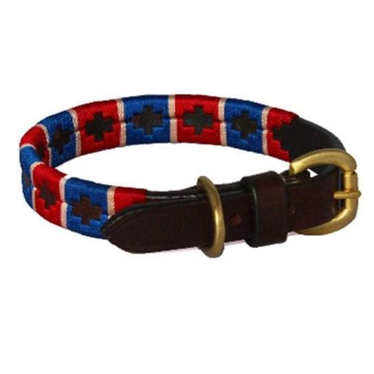 The Chukka Polo Dog Collar in Red#Red
