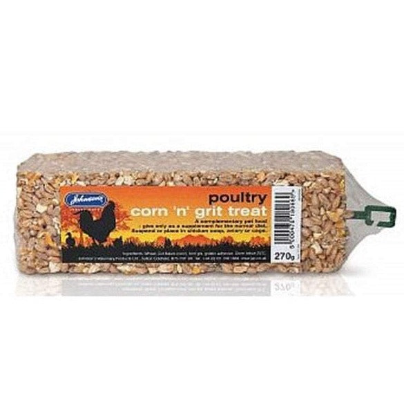 Johnsons Veterinary Products Poultry Corn 'n' Grit Treat 270g