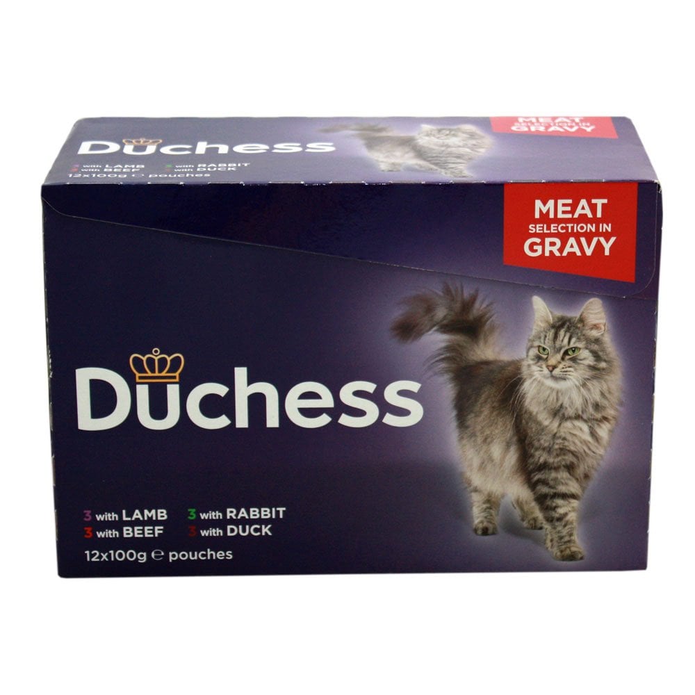 Duchess Complete Cat Food Meat Selection in Gravy (12x100g Pouches) 12 x 100g