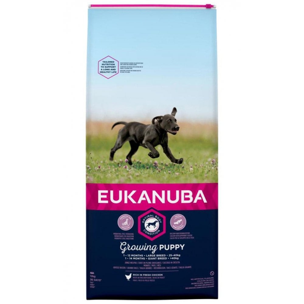 Eukanuba Growing Puppy Large Breed Dog Food with Chicken 12kg