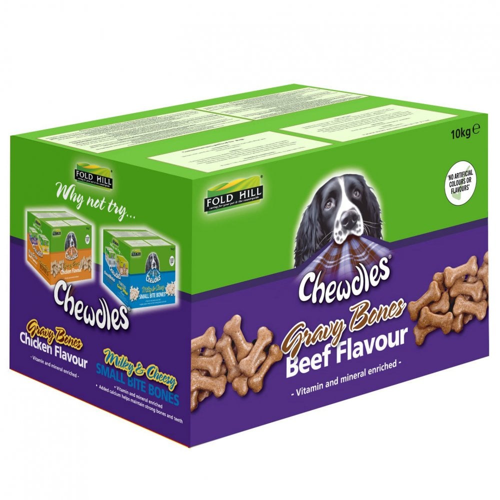 Chewdles Gravy Bones With Beef Dog Treats 10kg