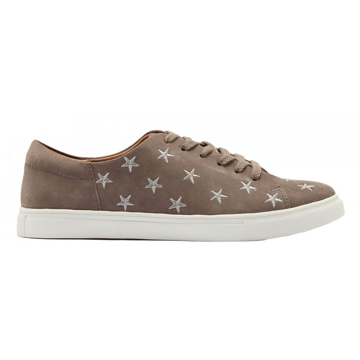The Joules Ladies Solena Luxe Cupsole Trainer in Grey#Grey