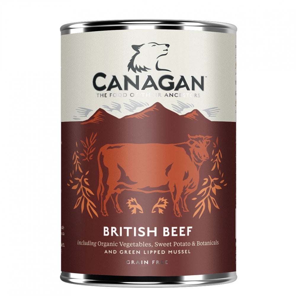 Canagan British Beef Grain Free Tinned Dog Food 400g
