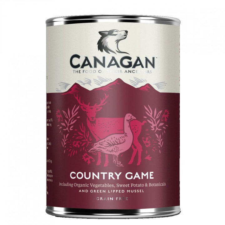 Canagan Country Game Grain Free Tinned Dog Food 400g