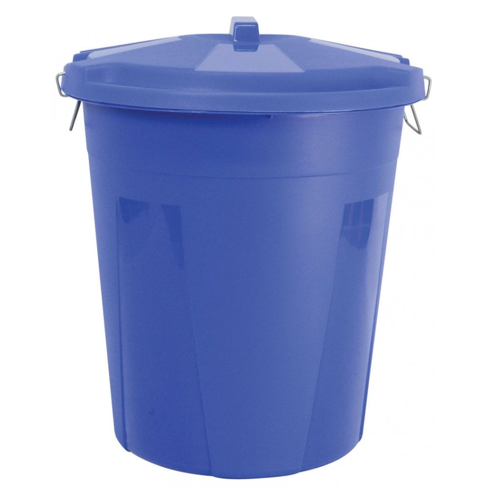 The Lincoln 50 Litre Dustbin & Lid in Blue#Blue