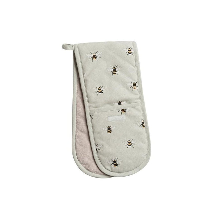 The Sophie Allport Bees Double Oven Glove in Cream#Cream