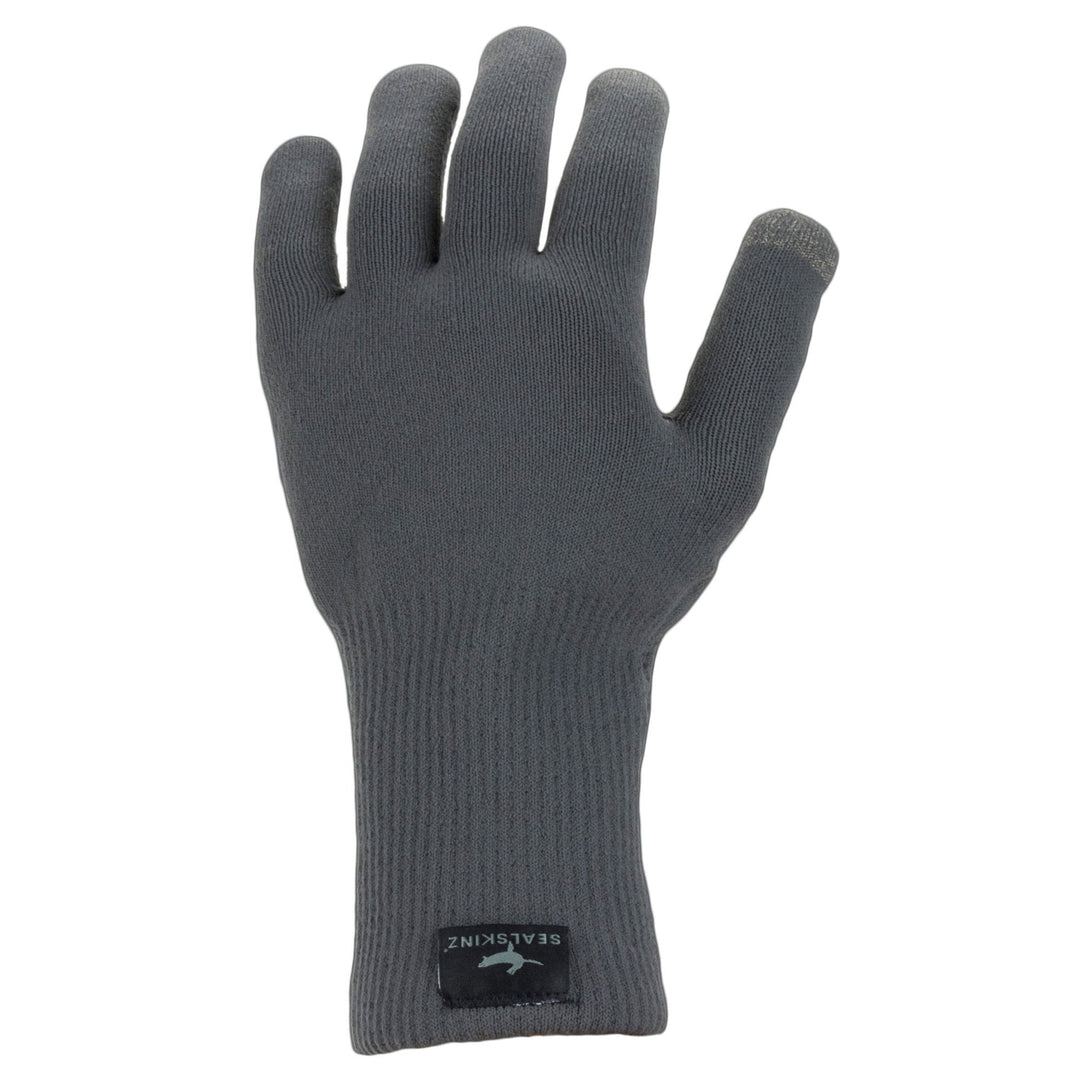 Sealskinz Waterproof All Weather Ultra Grip Knitted Glove in Grey#Grey