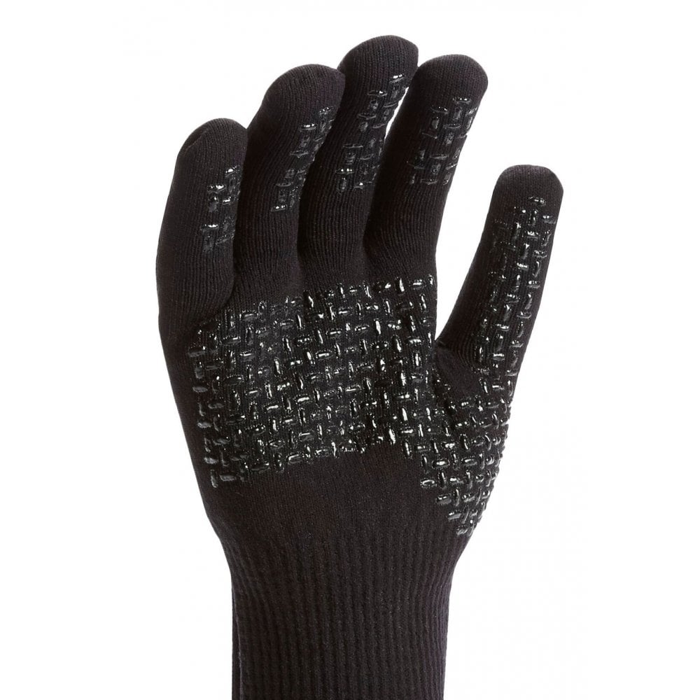 sealskinz handschuhe ultra grip Sealskinz Anmer Waterproof All Weather Ultra Grip Knitted Glove - Black