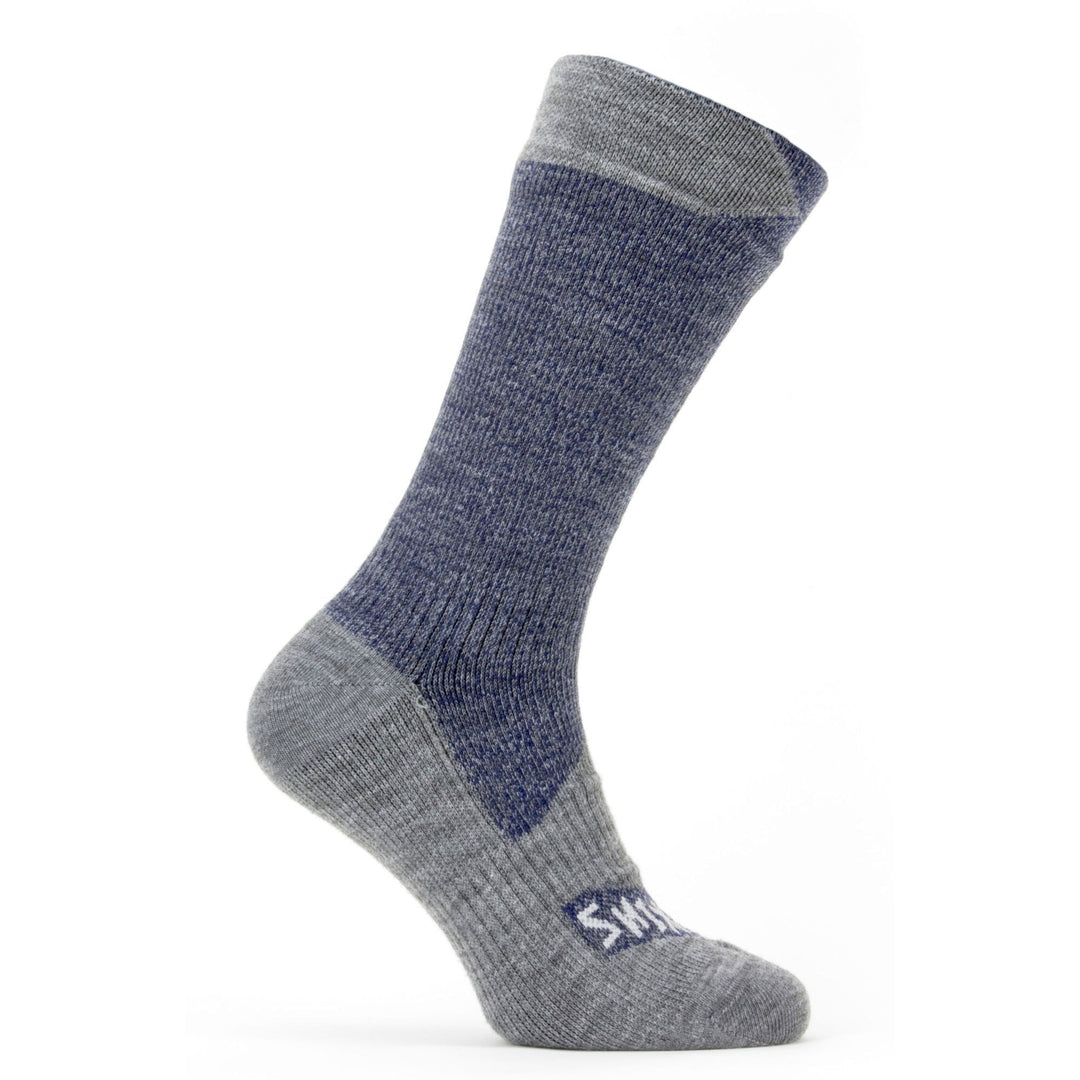 The Sealskinz Waterproof All Weather Mid Length Sock in Navy#Navy