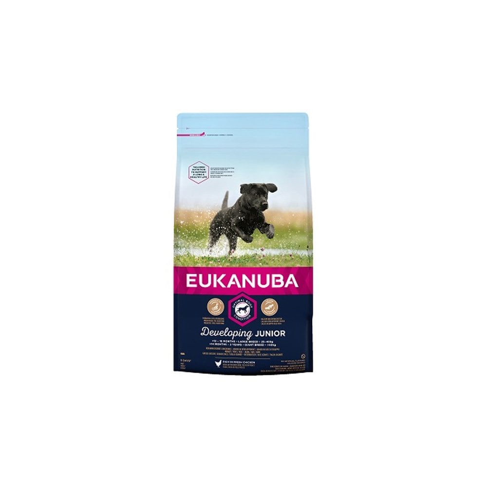Eukanuba Developing Junior Large Breed Dog Food with Chicken 12kg