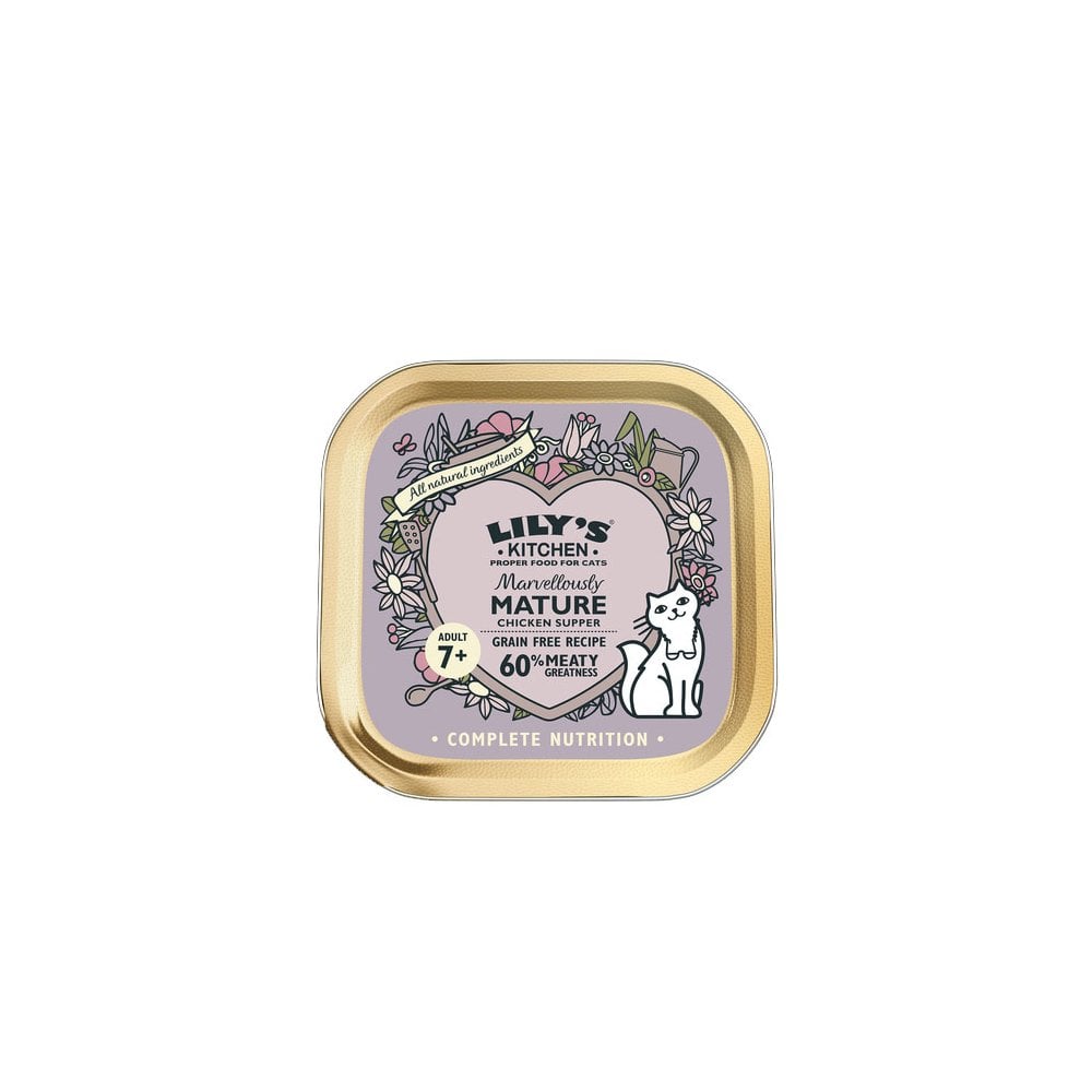Lily's Kitchen Marvellously Mature Grain Free Chicken Supper for Cats 85g