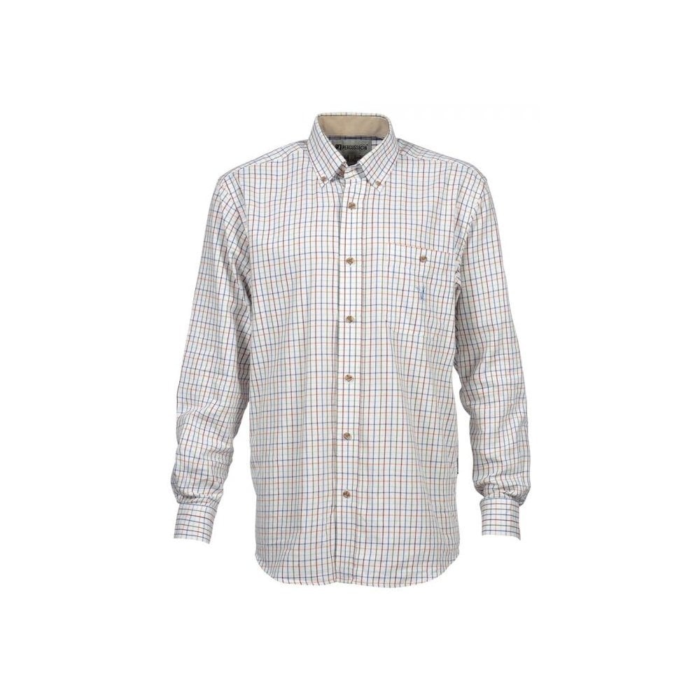 The Percussion Mens Small Check Shirt in Green#Green