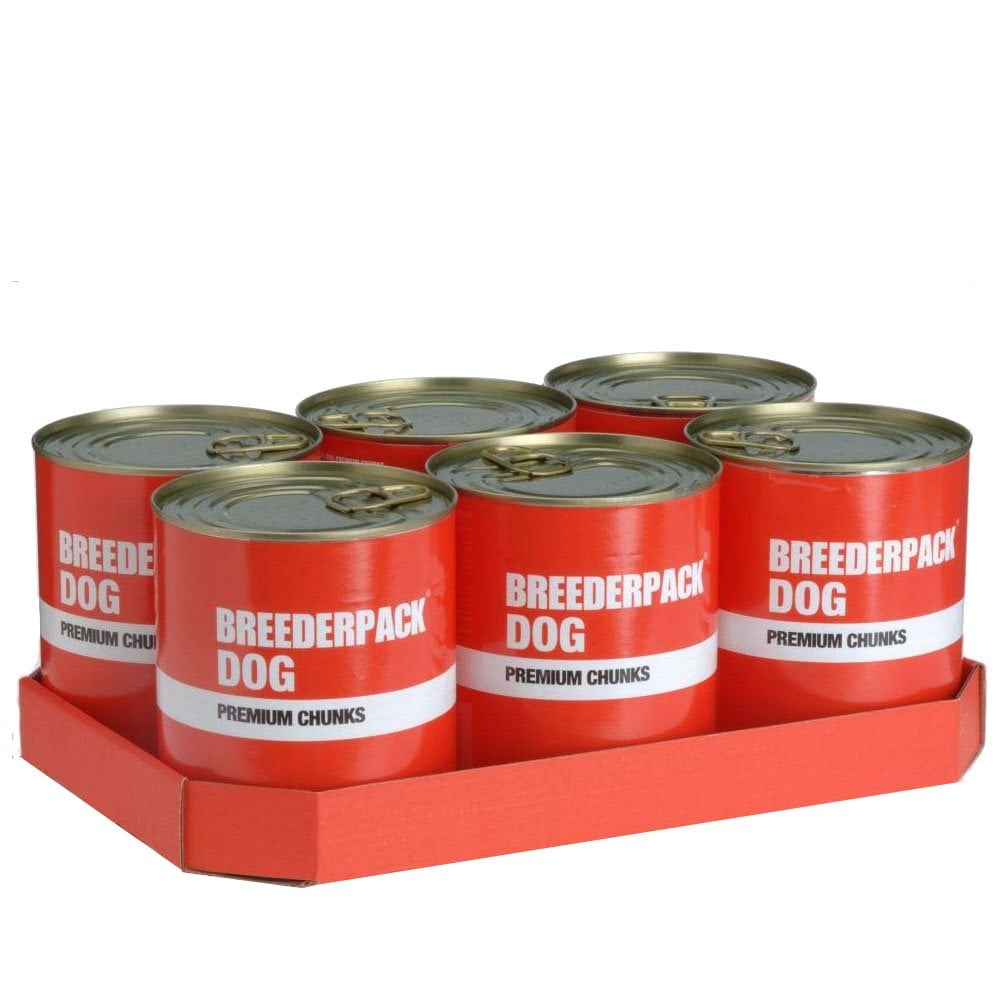 BreederPak Premium Chunks Tinned Dog Food (6x800g) 6 x 800g