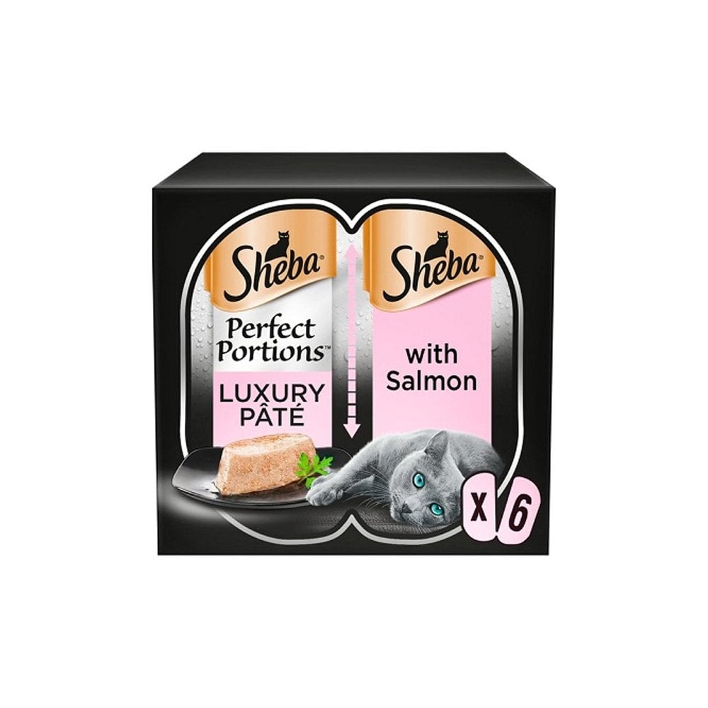 Sheba Perfect Portions Luxury Pate with Salmon Cat Food (6 x 37.5g Trays) 6 x 37.5g