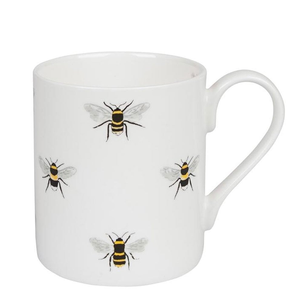 The Sophie Allport Bees Mug in White#White