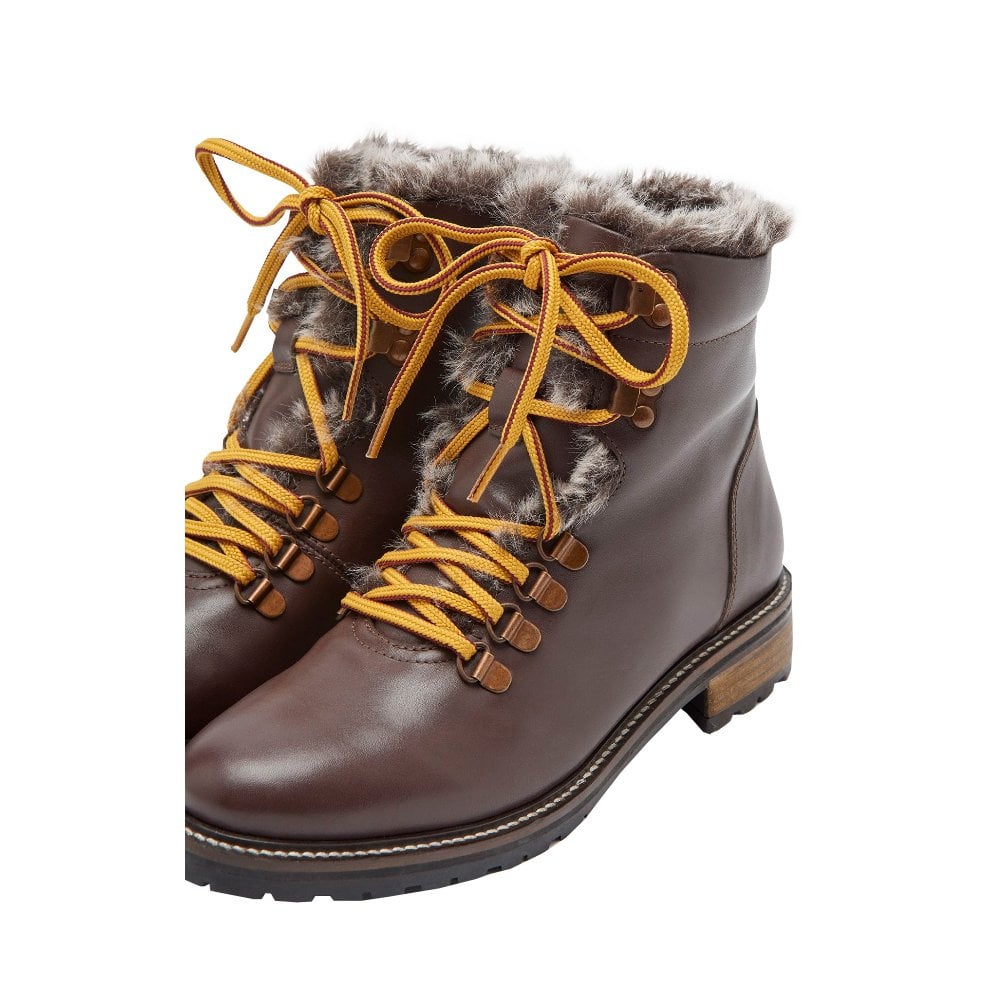 Joules Ladies Ashwood Leather Hiker Boot