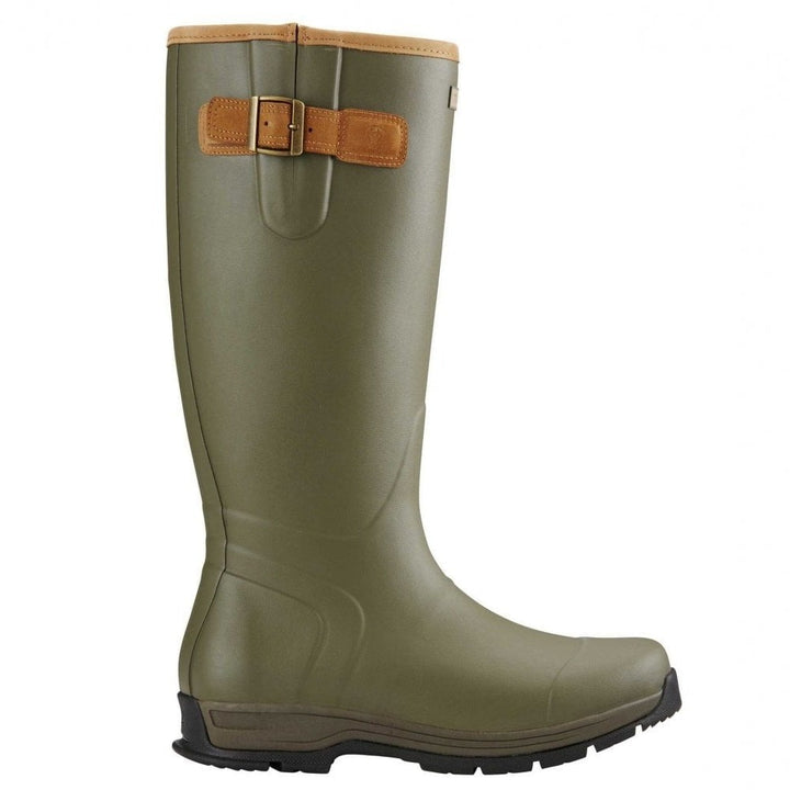 Ariat Mens Burford Insulated Wellies in Dark Olive#Dark Olive