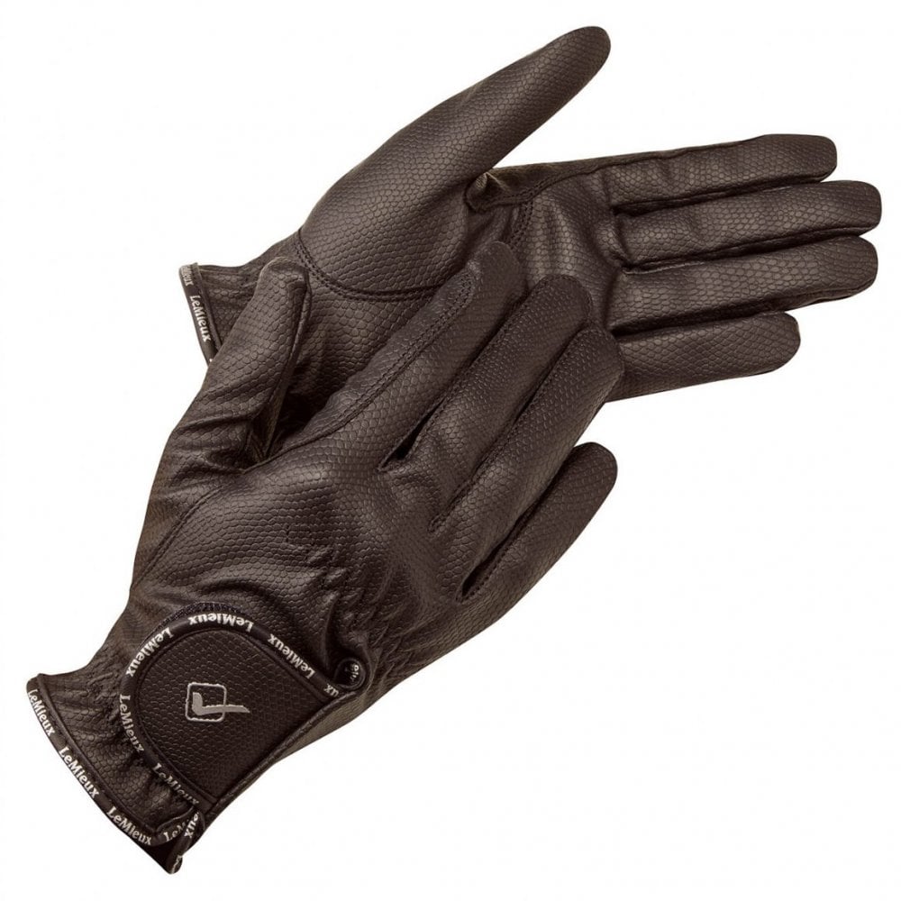 The LeMieux Classic Riding Gloves in Brown#Brown