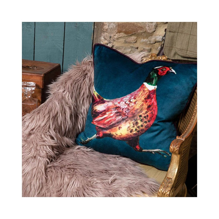 Anna Thompson "Bill" Pheasant Print Cushion
