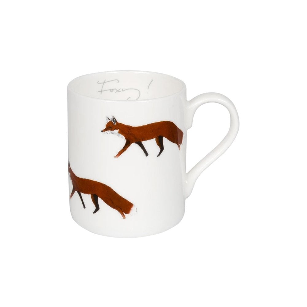 The Sophie Allport 'Foxy!' Foxes Mug in White#White