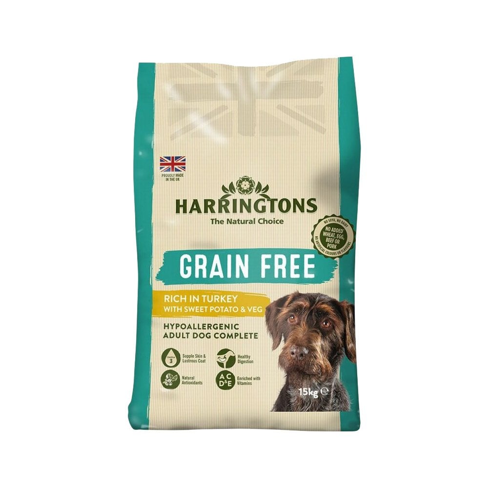 Harringtons Grain Free Dog Food Rich in Turkey & Sweet Potato