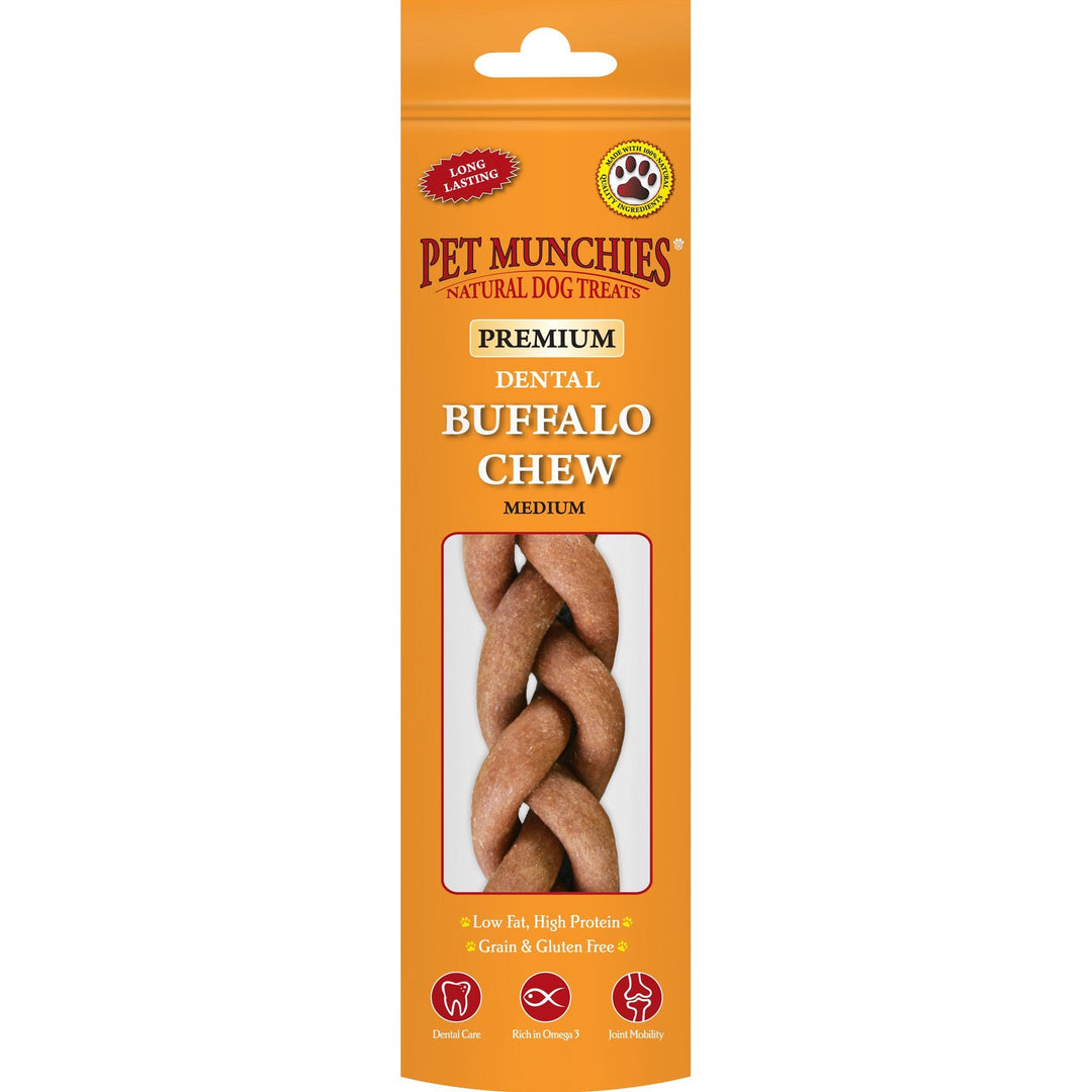 Pet Munchies Buffalo Medium Dog Chew Treat 55g