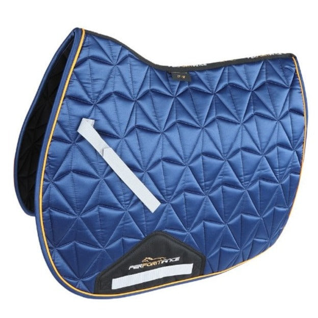 Shires Performance Luxe Saddlecloth in Navy#Navy