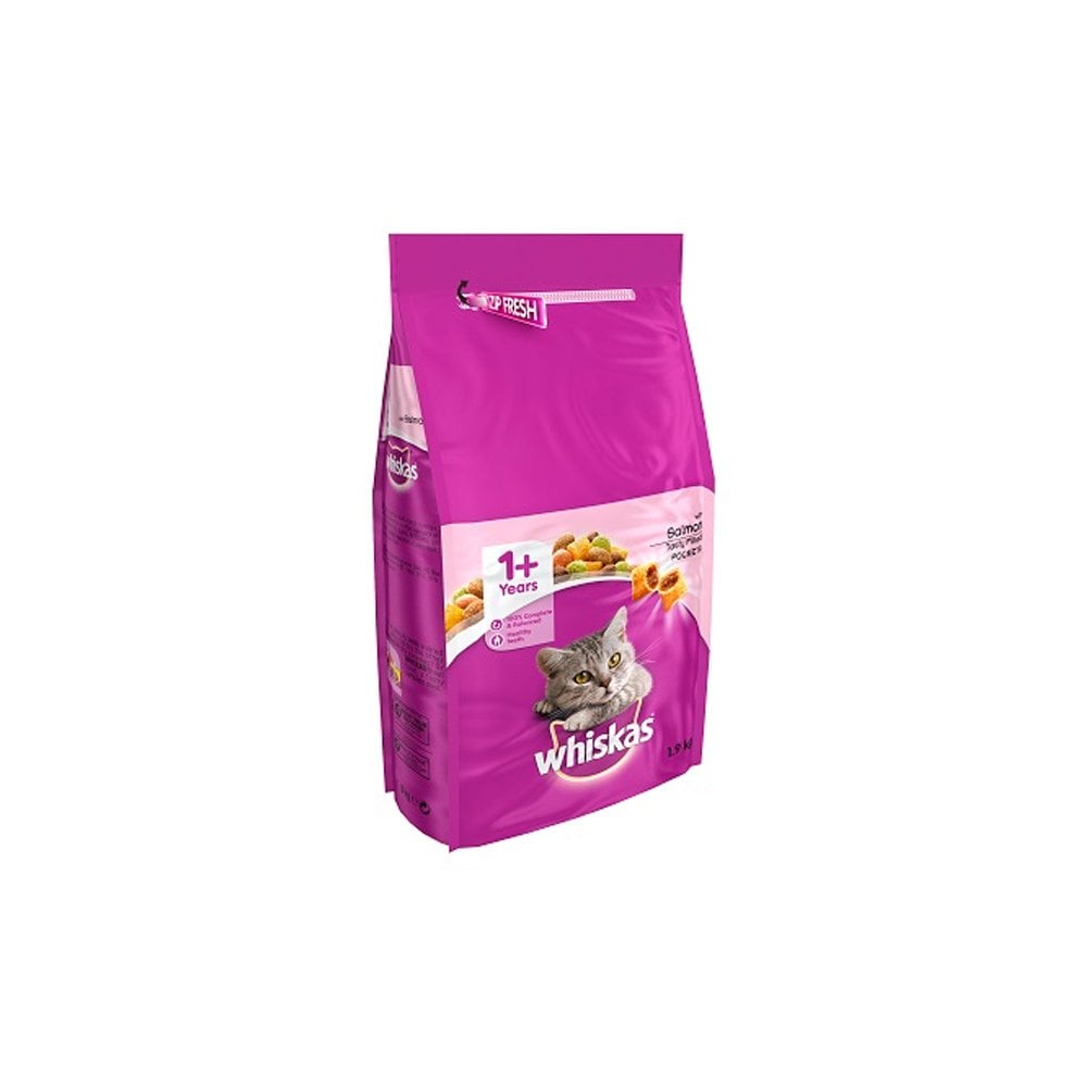 Whiskas 1+ Complete Dry Cat Food with Salmon 1.9kg