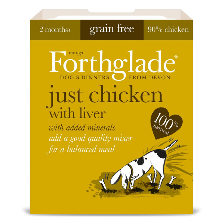 Forthglade Just Chicken & Liver Grain Free Wet Dog Food 395g