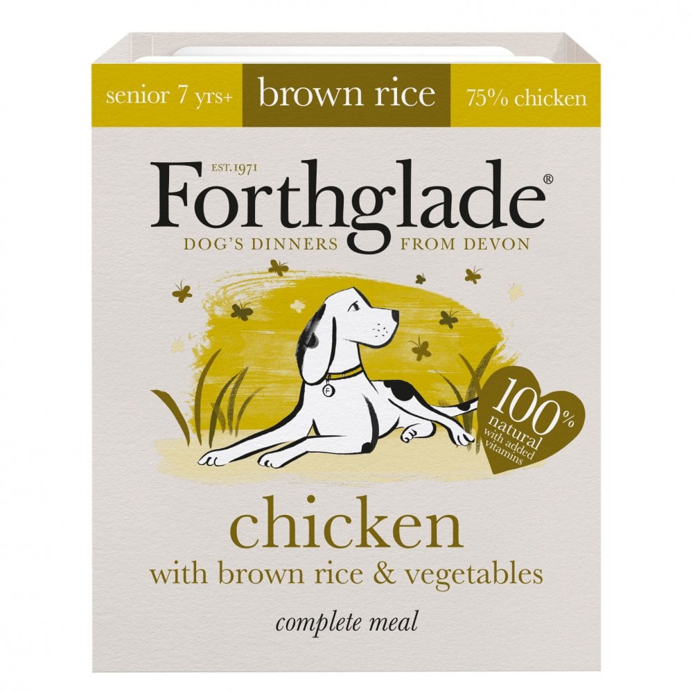 Forthglade Complete Senior Chicken, Brown Rice & Veg Wet Dog Food