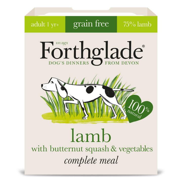 Forthglade Complete Grain Free Adult Dog Food with Lamb & Butternut Squash 395g