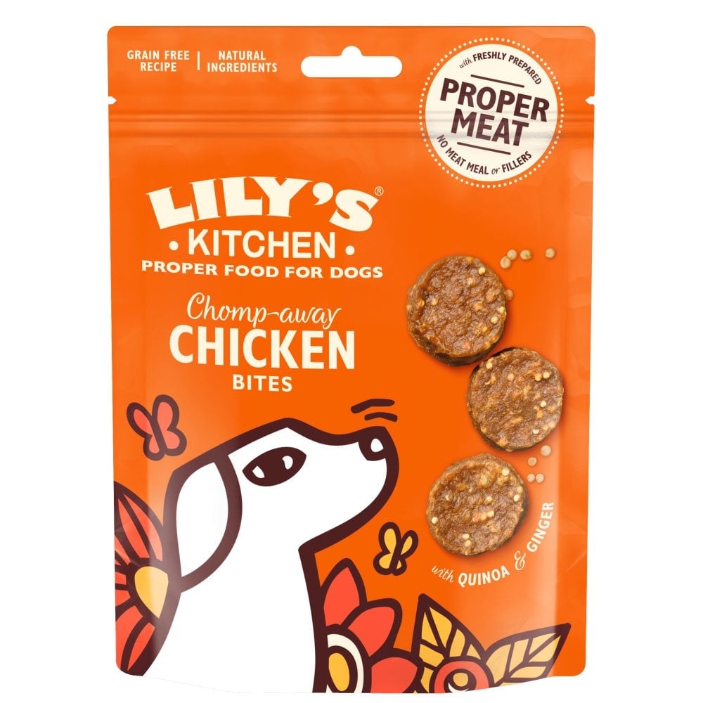 Lily's Kitchen Chomp-Away Chicken Bites Dog Treats 70g