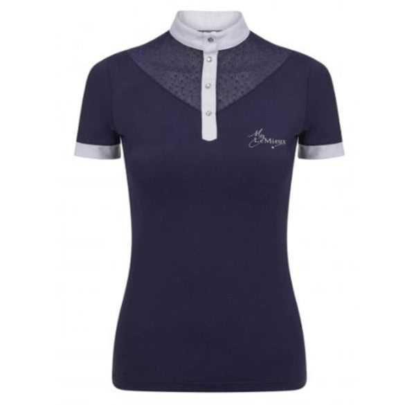 LeMieux Ladies Amelie Diamante Show Shirt#Navy