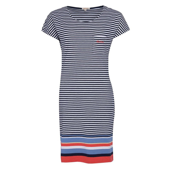 Barbour Ladies Harewood Stripe Dress#Navy