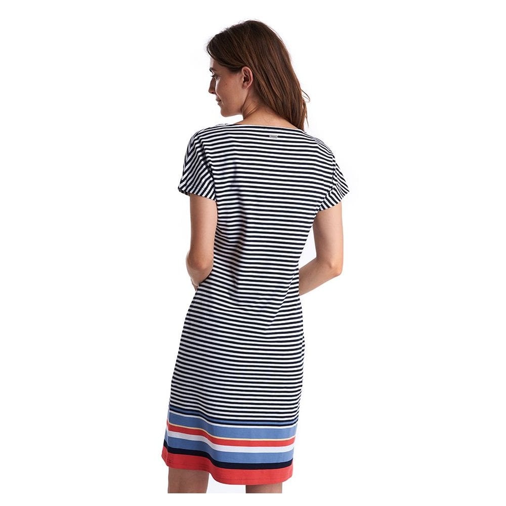 Barbour Ladies Harewood Stripe Dress#Navy