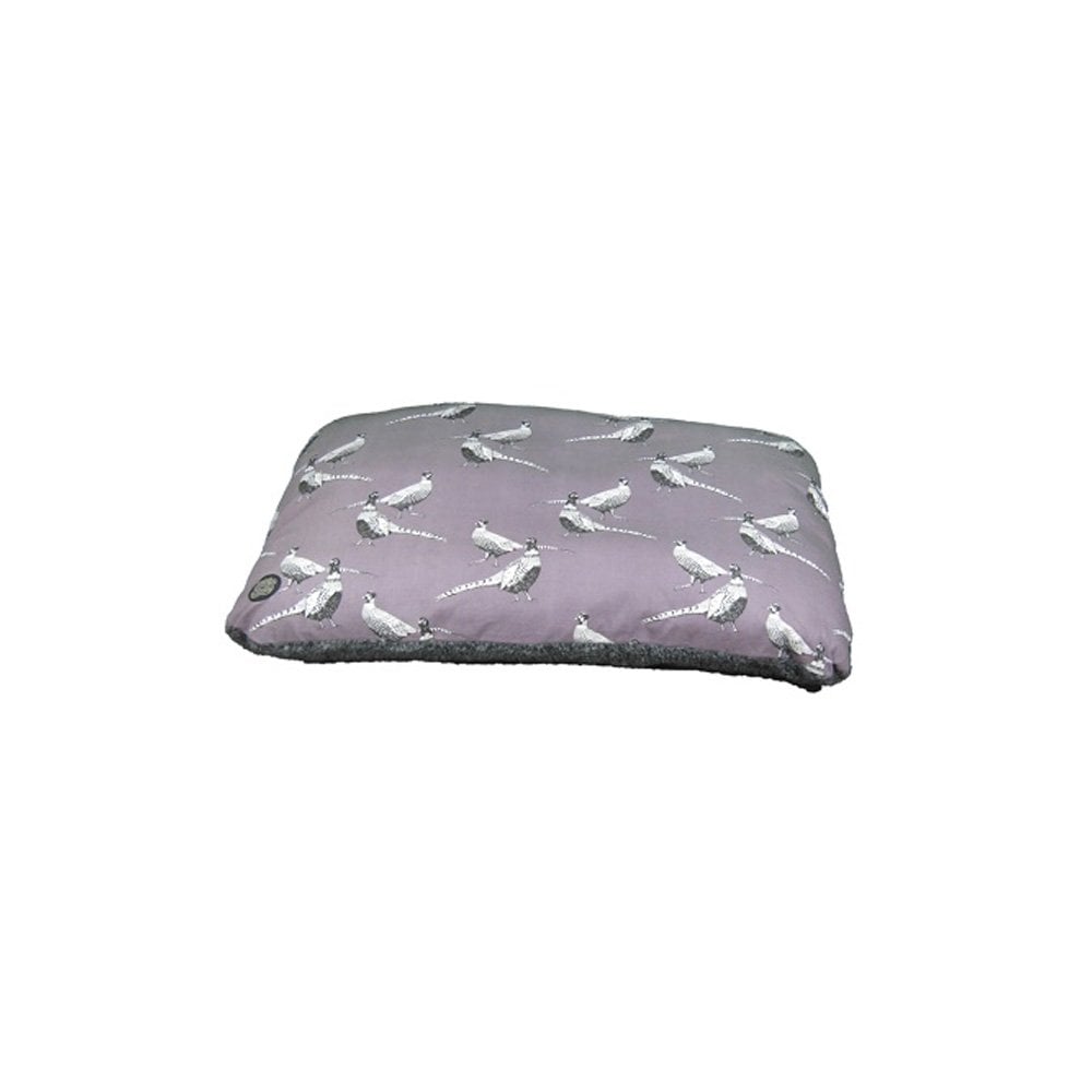 The Snug & Cosy Pheasant Print Mattress Dog Bed in Light Purple#Light Purple