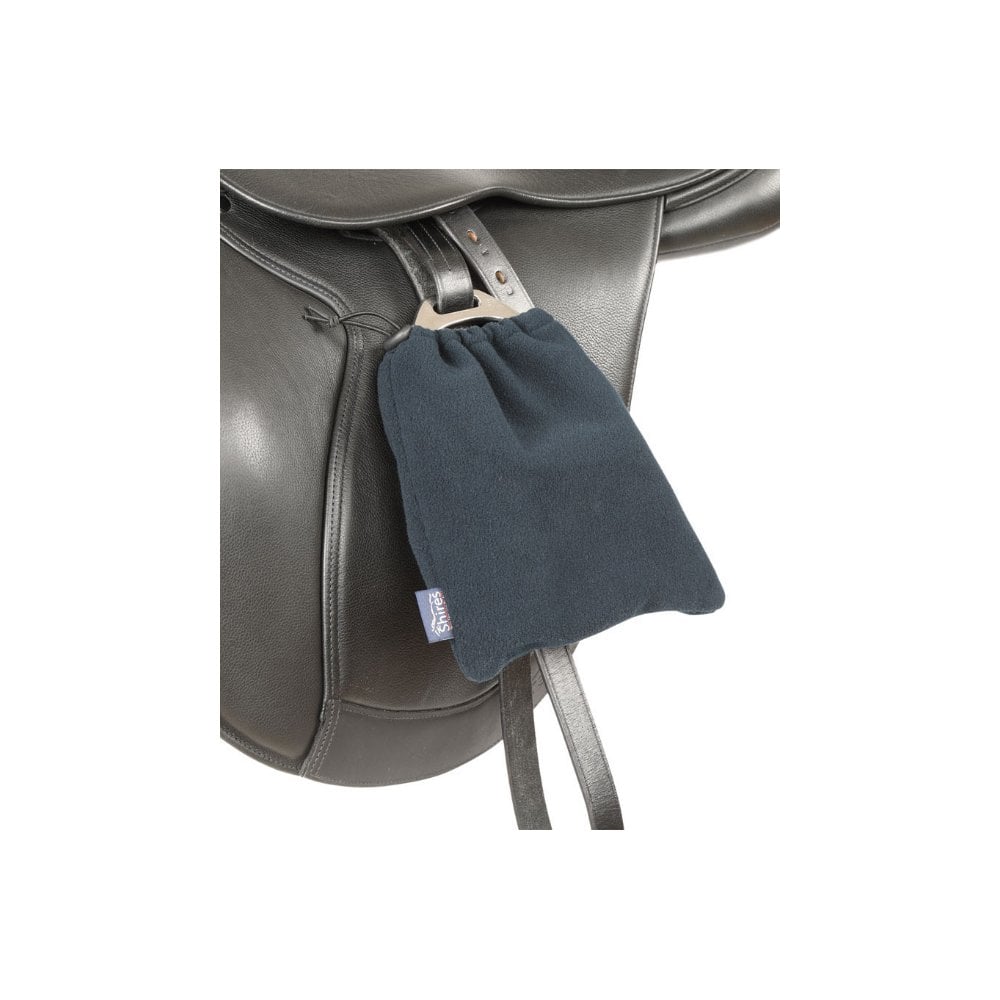 The Shires Fleece Stirrup Covers in Navy#Navy