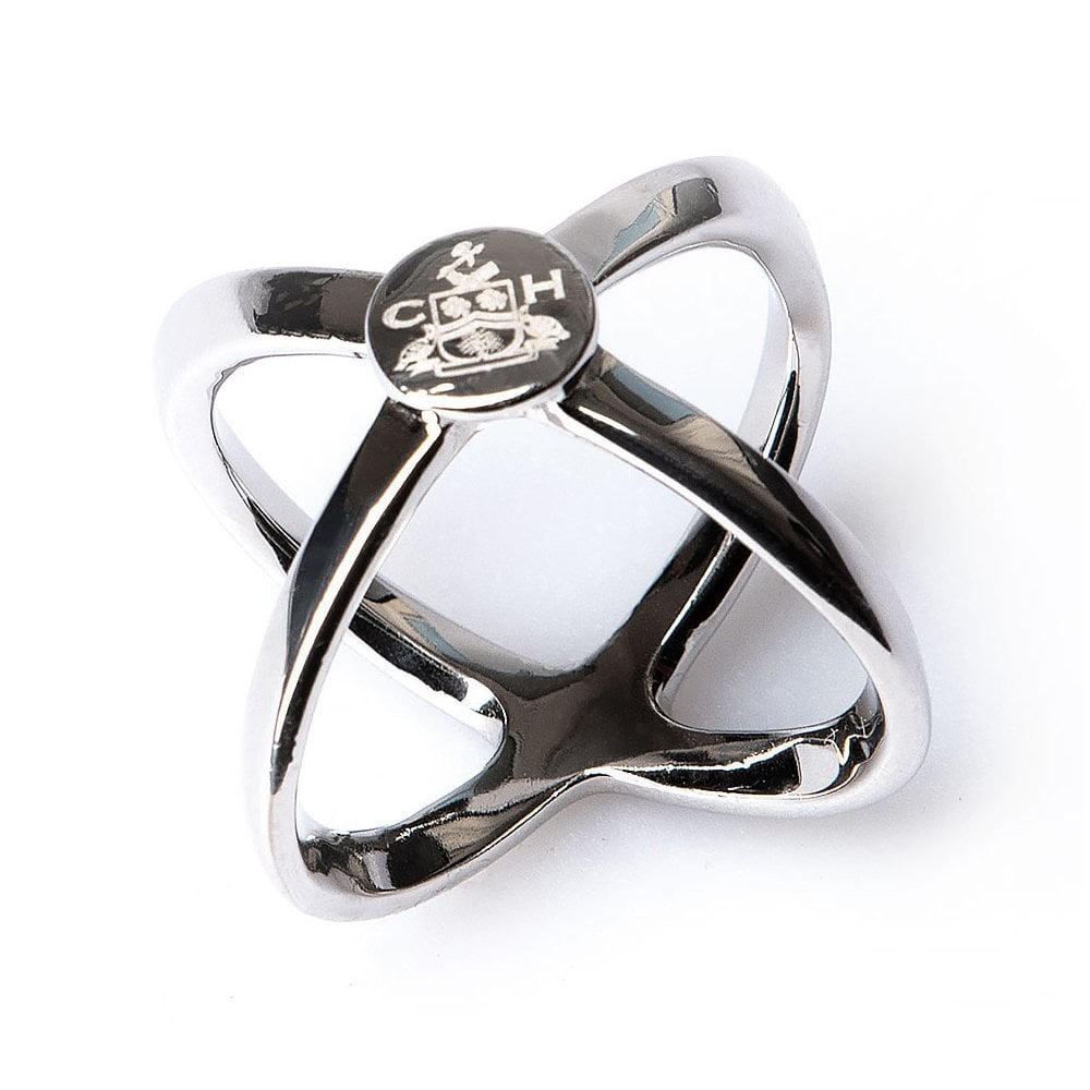 The Clare Haggas Scarf Ring in Silver#Silver