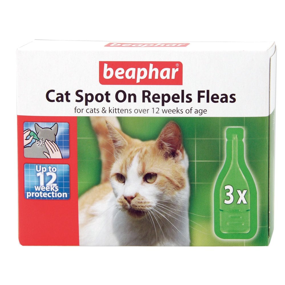 Beaphar Flea Drops For Cats 3x1 ml 3 Pips