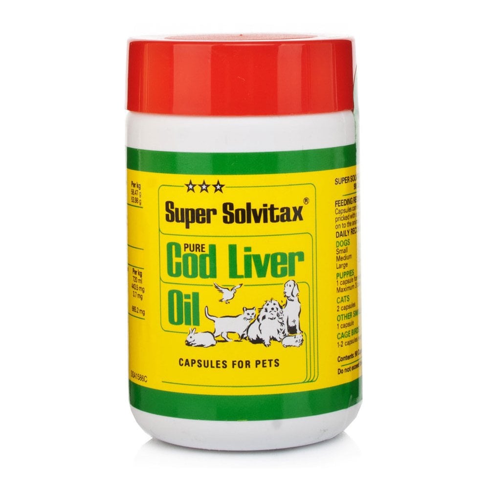 Super Solvitax Cod Liver Oil Capsules For Dogs 90 Pack