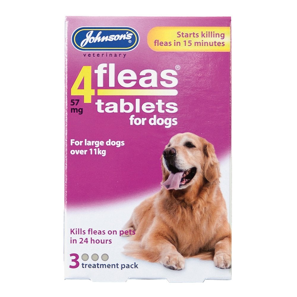 Johnsons 4Fleas Tablets for Dogs over 11kg 6 Pack